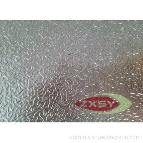 Hot Rolling Professional Embossed Aluminium Sheet For House